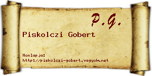 Piskolczi Gobert névjegykártya